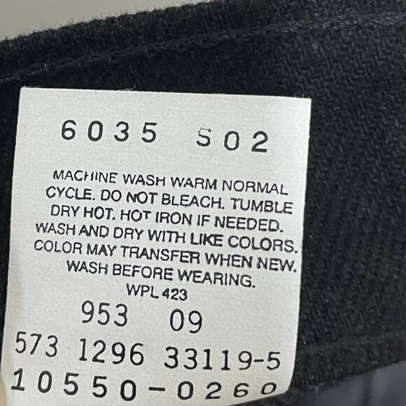 Vintage 90s Levi's 550 Women's Black Relaxed Fit Tapered Leg Jeans Size 28" NWOT - Picture 4 of 7